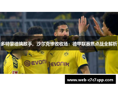 多特蒙德擒敌手，沙尔克惨败收场：德甲联赛焦点战全解析